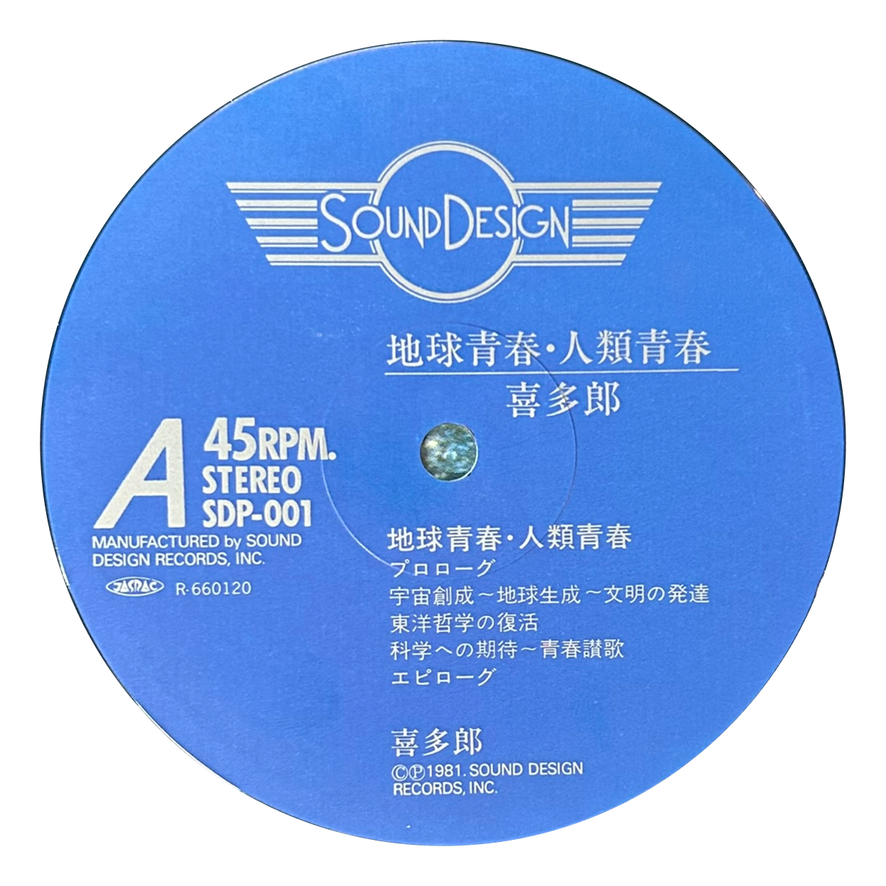 喜多郎 - 地球青春/人類青春 (spring of youth / Earth and man )(12")