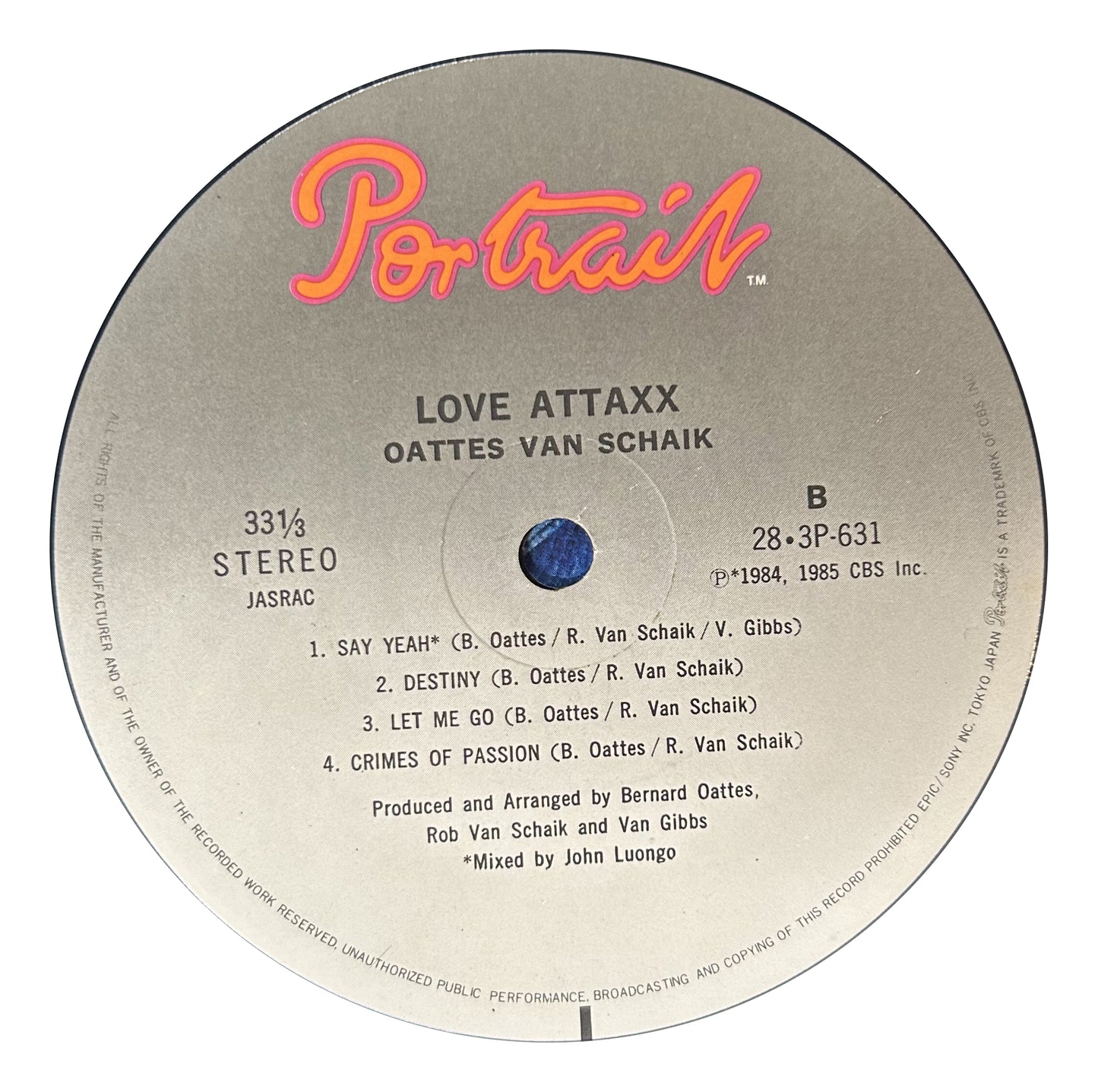 Oattes Van Schaik - Love Attaxx (LP)