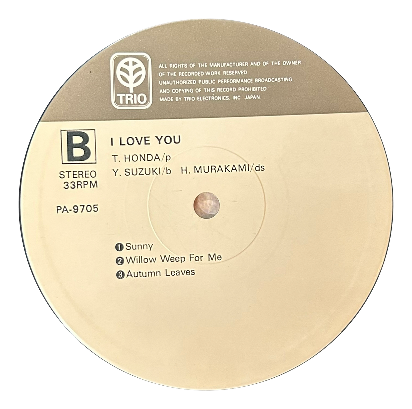 Takehiko Honda - I Love You (LP)