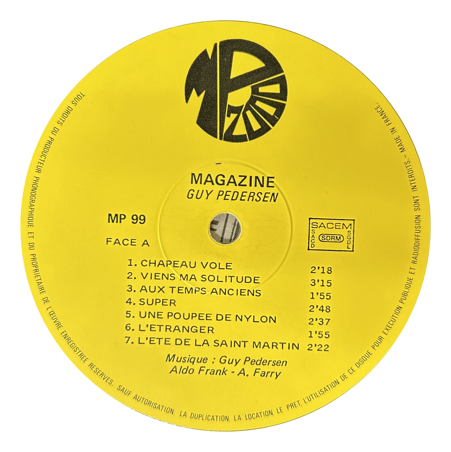 Guy Pedersen - Magazine (LP)