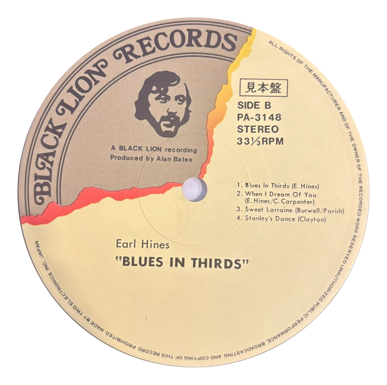 Earl Hines - Blues In Thirds(LP)