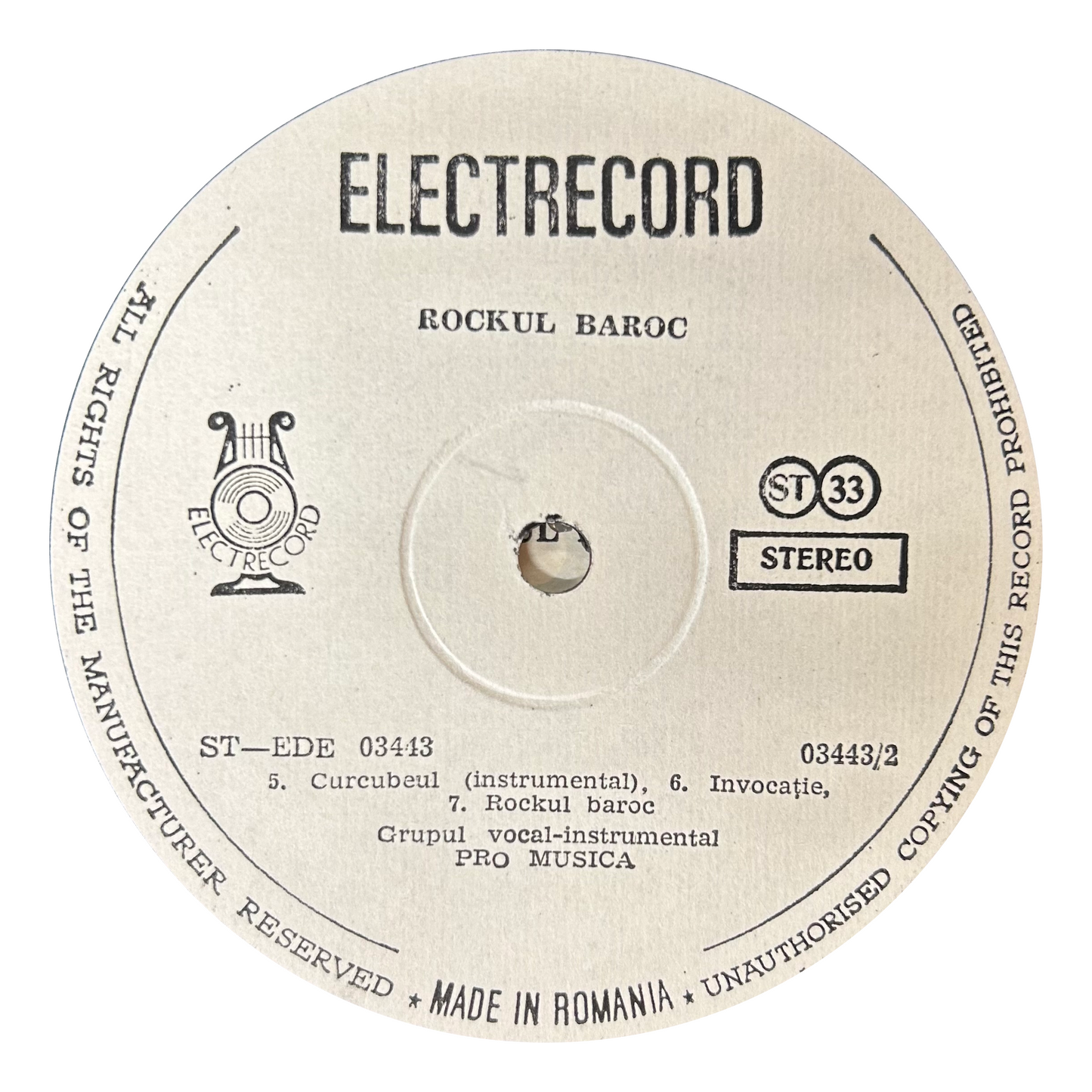 Pro Musica - Rockul Baroc (LP)