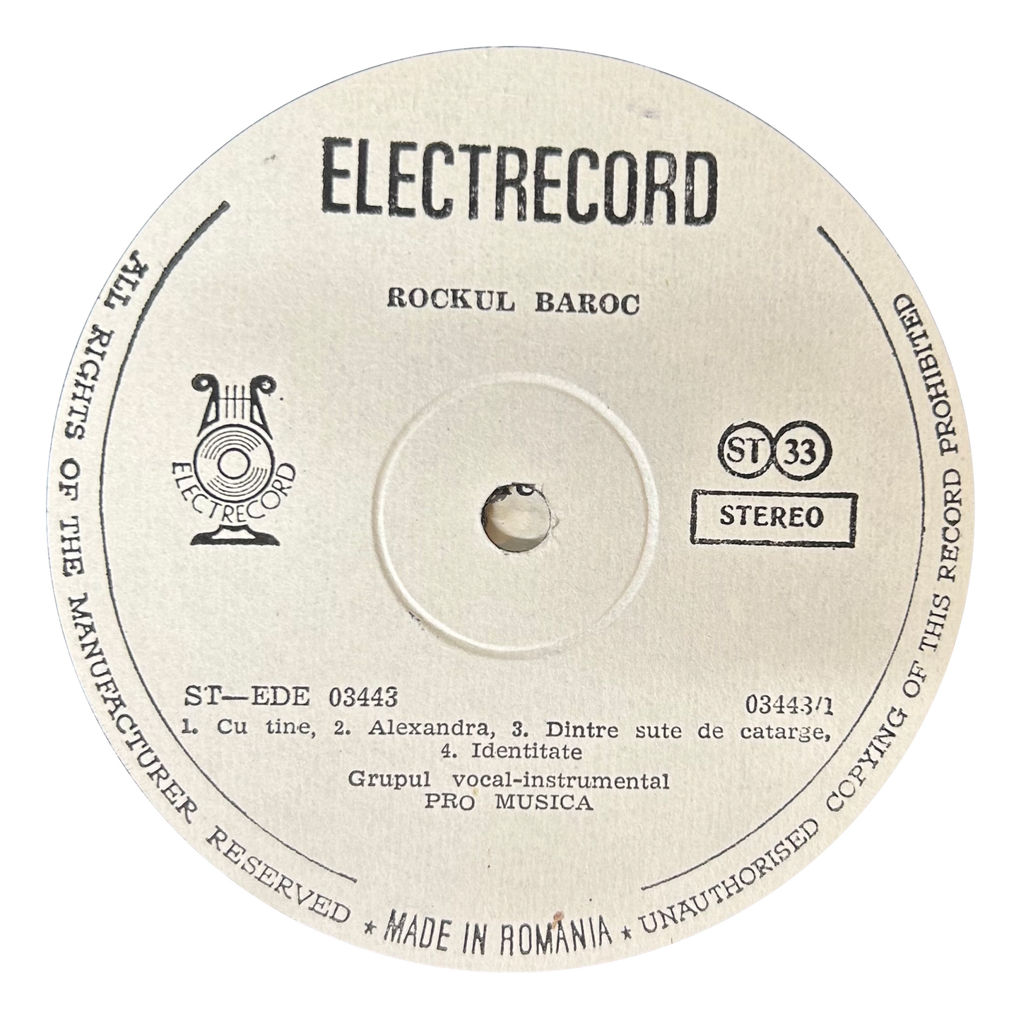 Pro Musica - Rockul Baroc (LP)