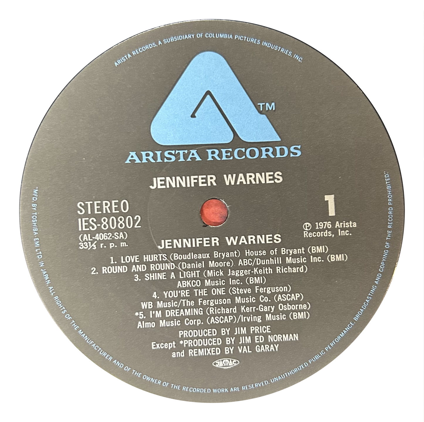 Jennifer Warnes - Jennifer Warnes (LP)