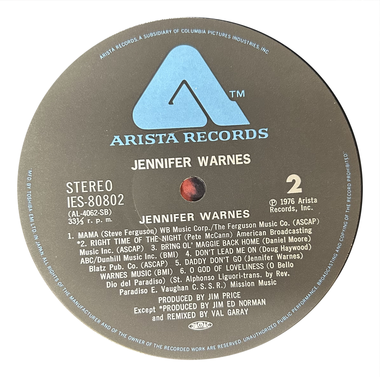 Jennifer Warnes - Jennifer Warnes (LP)