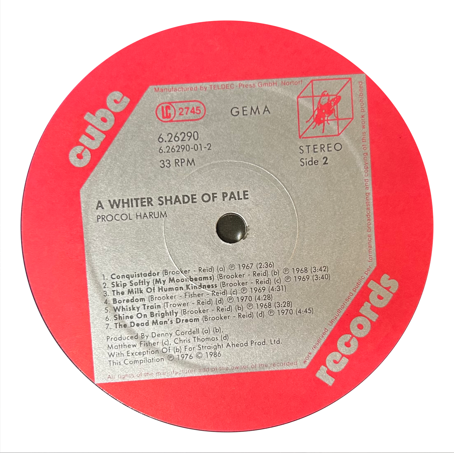 Procol Haram- A Whiter Shade of Pale (LP)