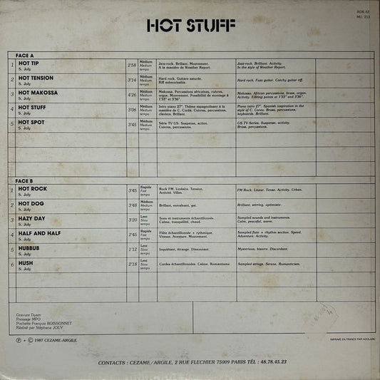 Stephane Joly - Hot Stuff (LP)