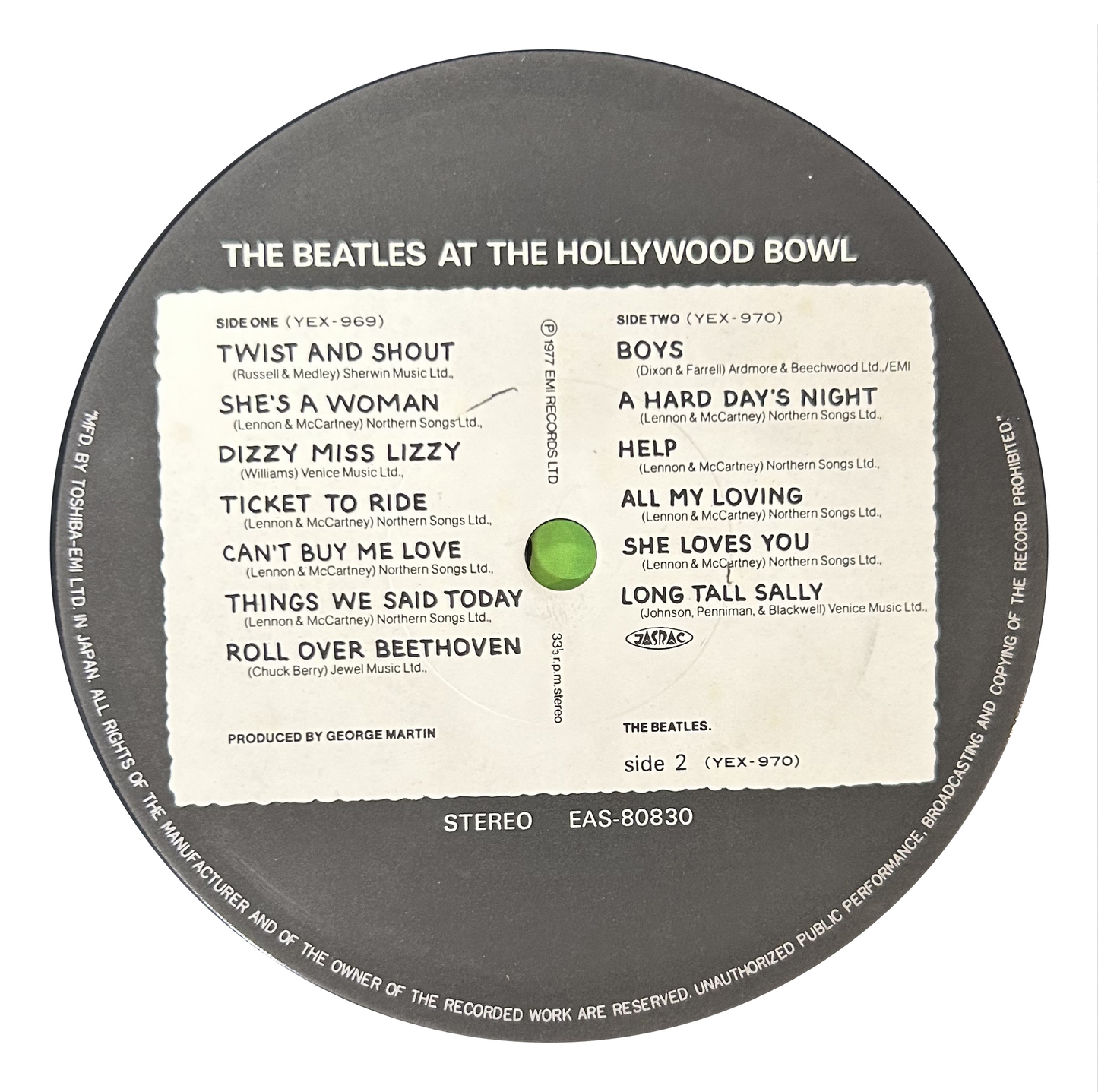 The Beatles - The Beatles at The Hollywood Bowl (LP)