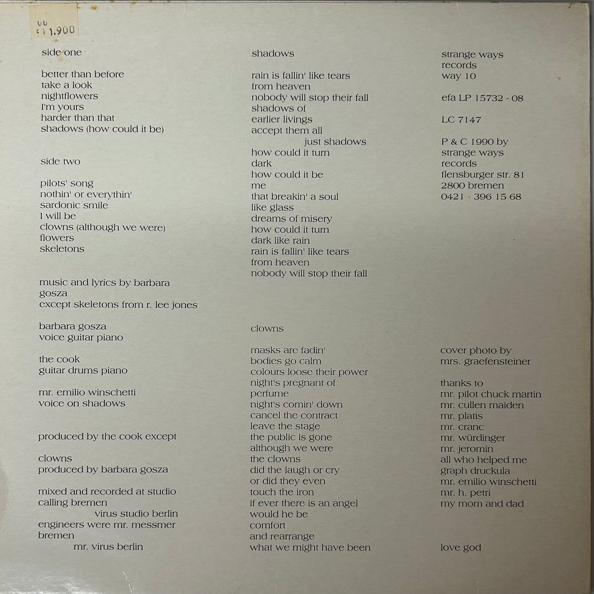 Barbara Gosza - Love it is (LP)