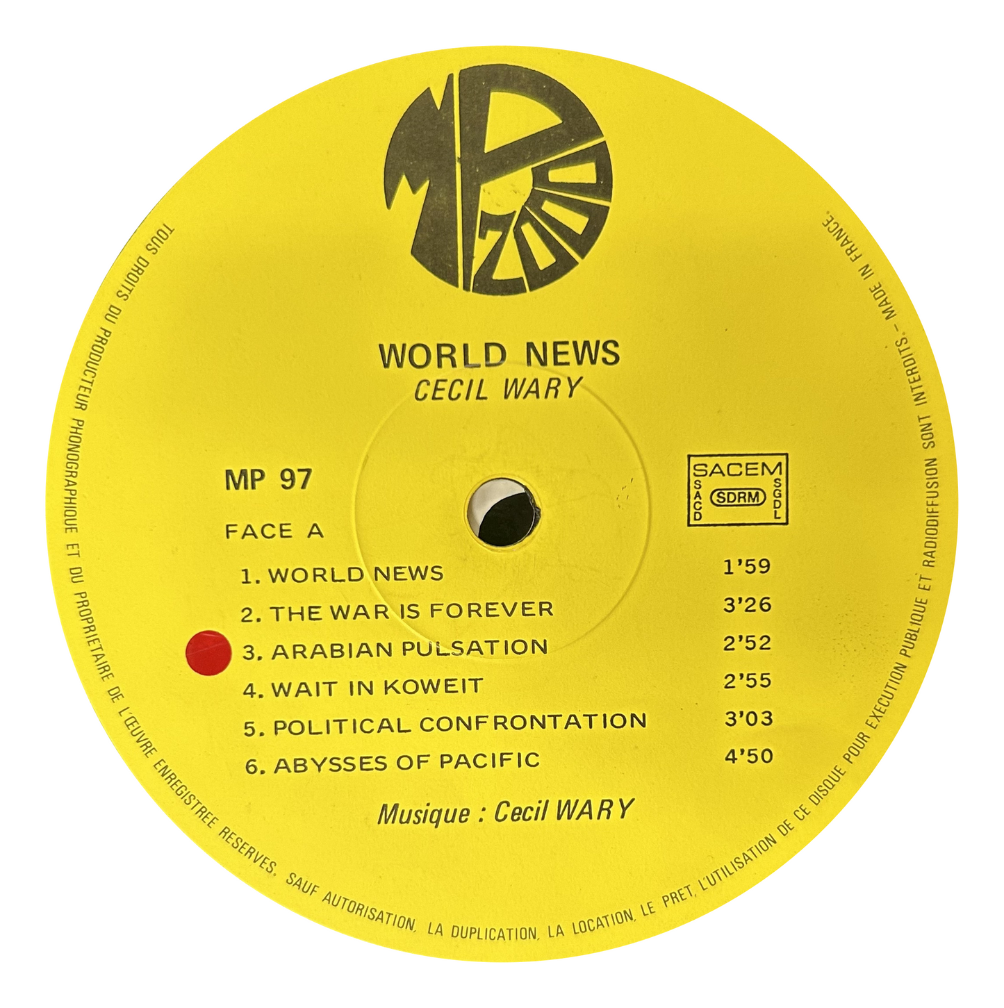 Cecil Wary - World News (LP)