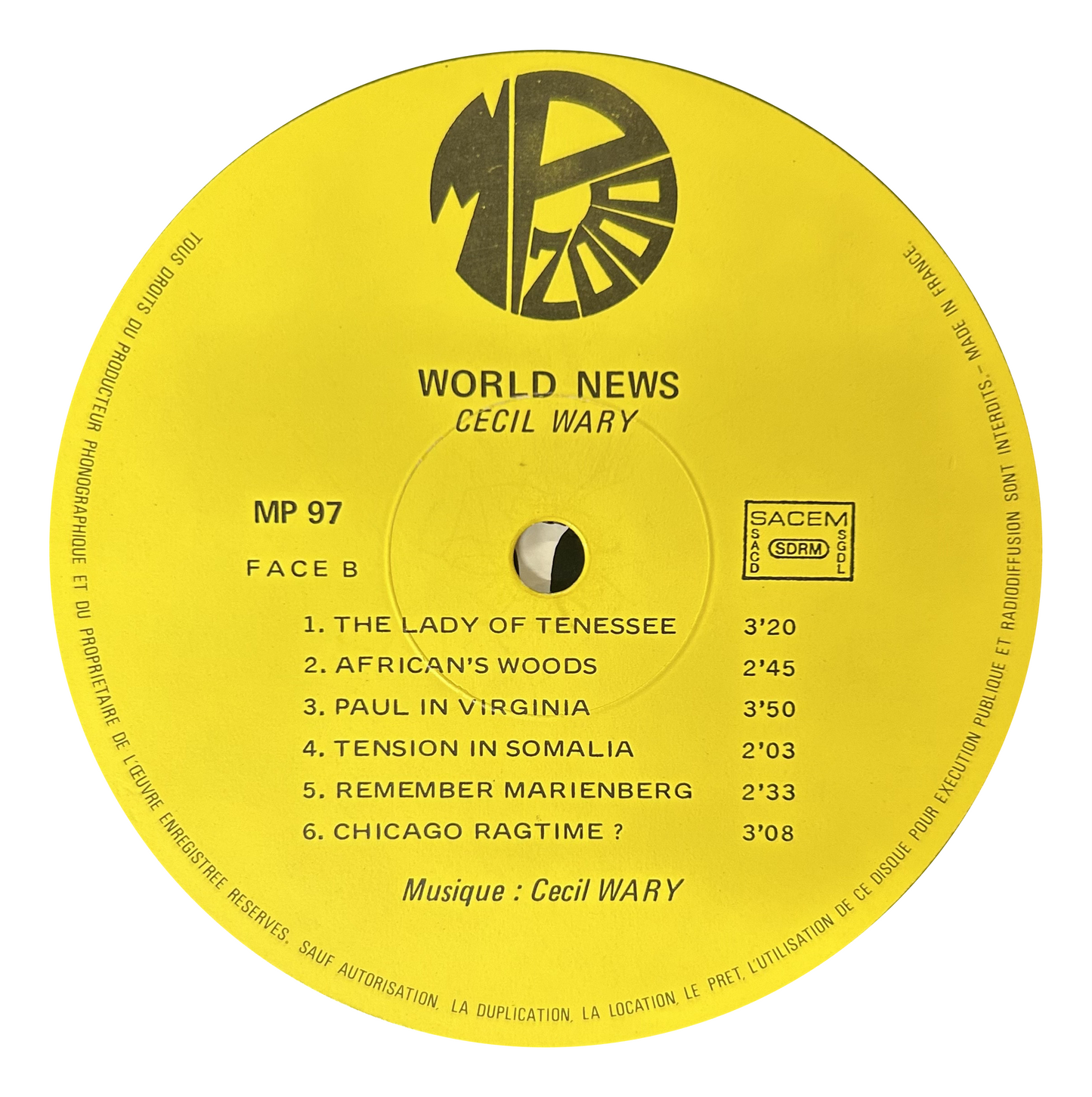 Cecil Wary - World News (LP)