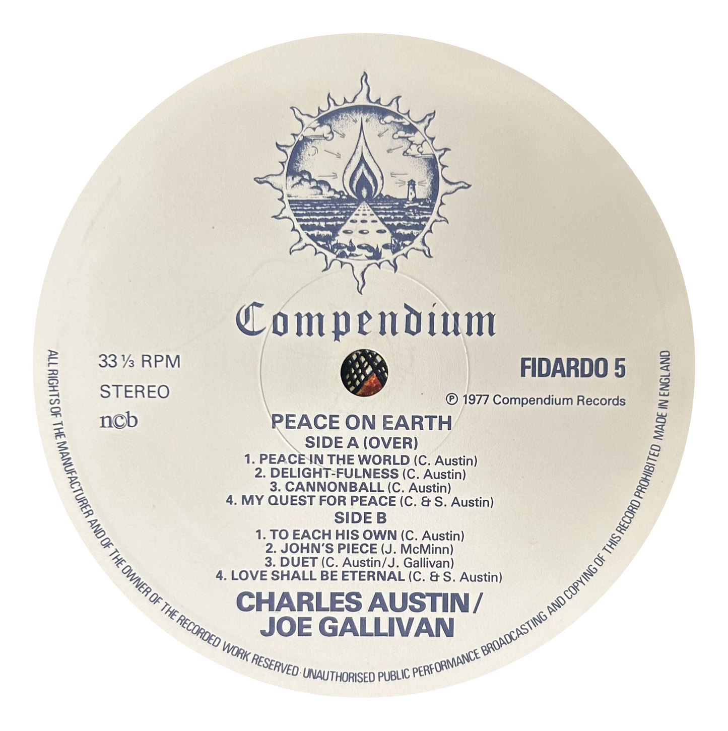 Charles Austin, Joe Gallivan & Voice - Peace on Earth (LP)