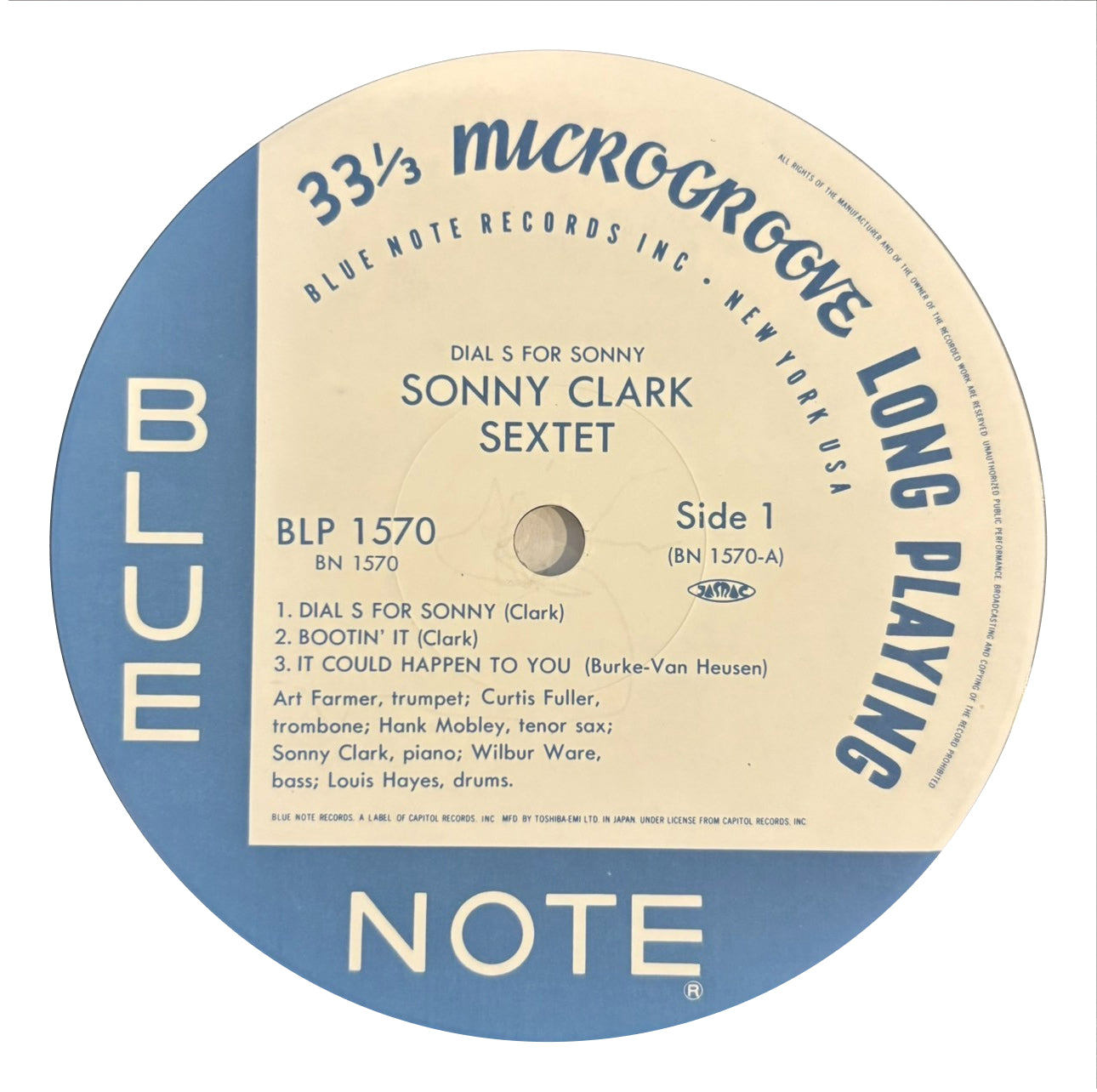 Sonny Clarke -  Dial “S” For Sonny(LP)