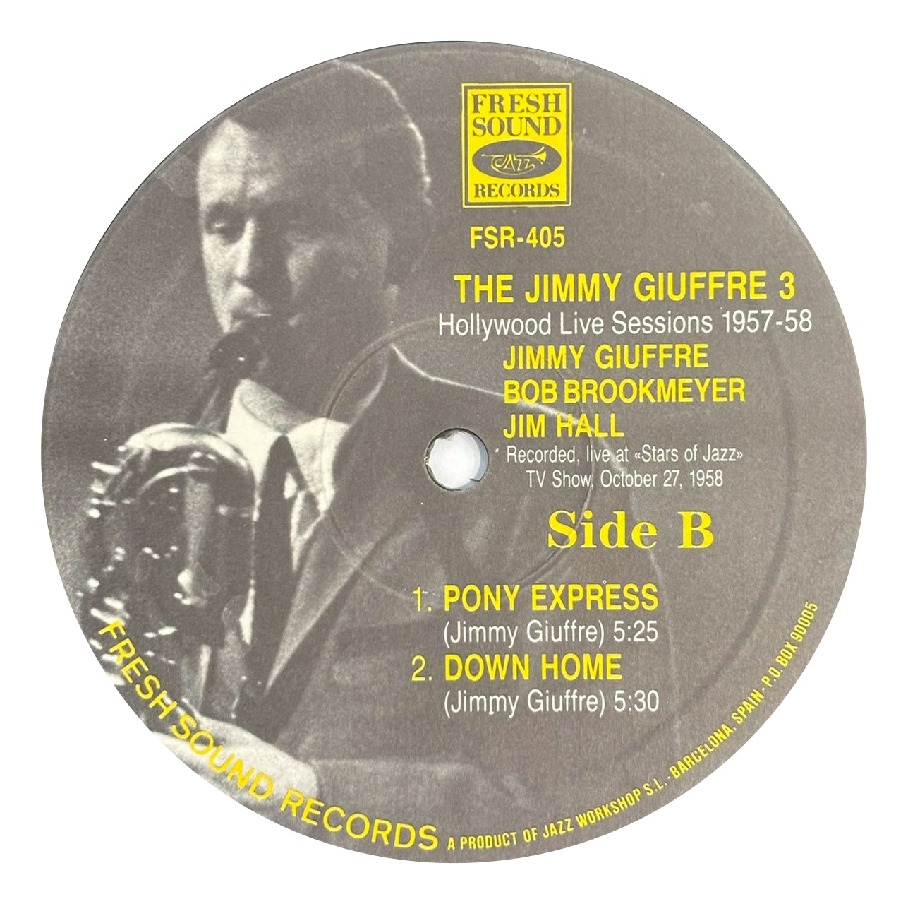 The Jimmy Giuffre 3 -  Hollywood Live Sessions 1957-58(LP)