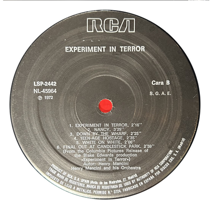 Henry Mancini - Experiment In Terror (LP)