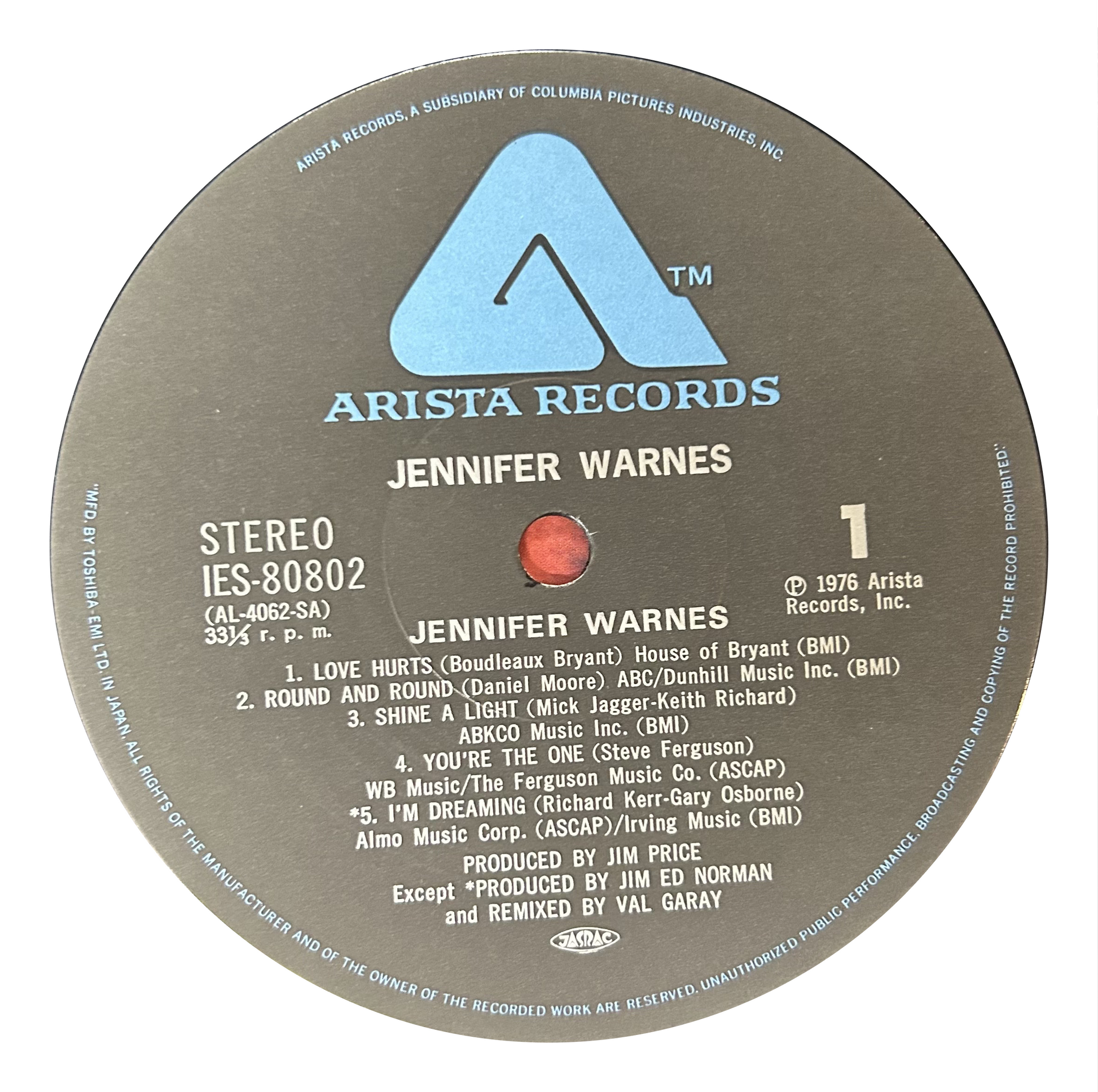 Jennifer Warnes - Jennifer Warnes (LP)