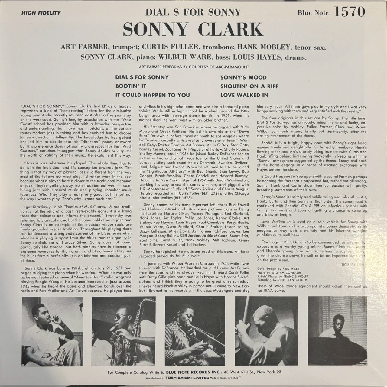 Sonny Clarke -  Dial “S” For Sonny(LP)