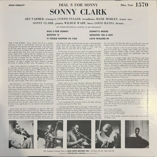 Sonny Clarke -  Dial “S” For Sonny(LP)