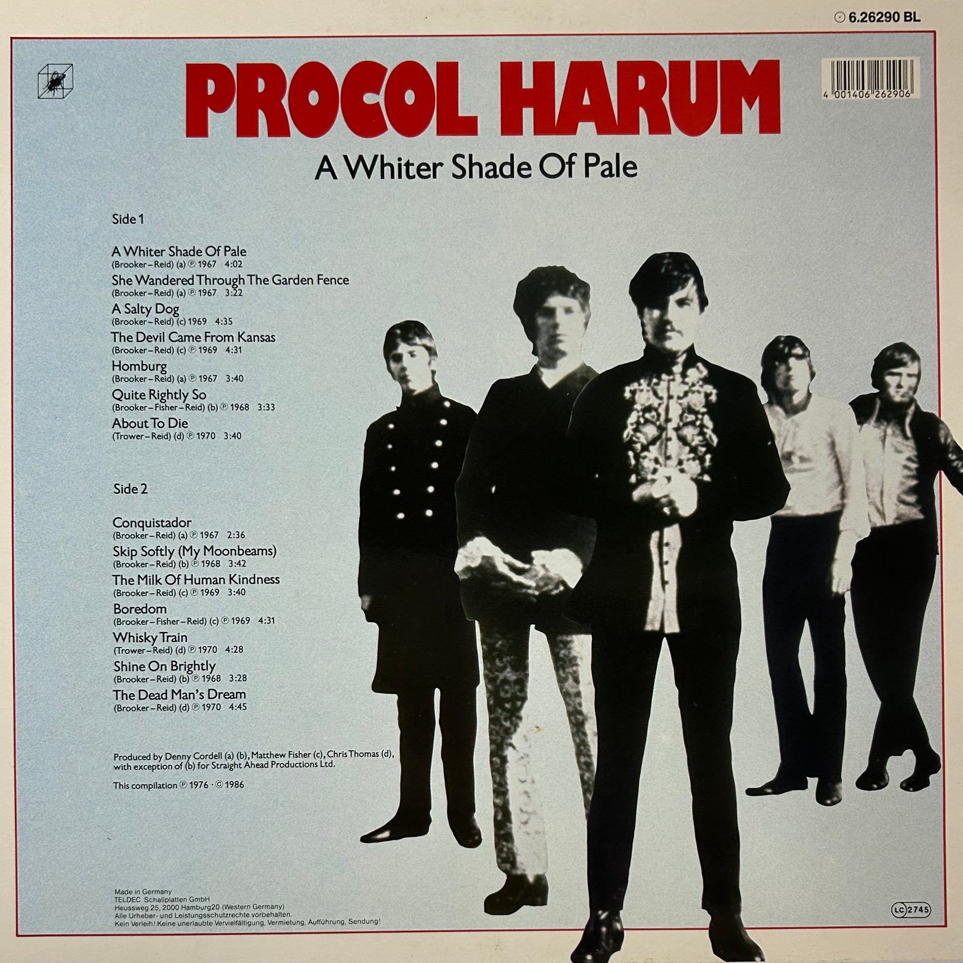Procol Haram-  A Whiter Shade of Pale (LP)